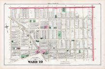 Plate W - Ward 29, Philadelphia 1875 Vol 6 Wards 2 to 20 - 29 - 31
